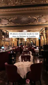 A rapid-fire compilation video featuring a wide array of London hospitality venues, ranging from luxury hotels and rooftop bars to casual cafes and activity-based experiences. The video serves as a 'best of' list, providing quick visual snapshots of interiors, food, and drinks at various locations across the city.